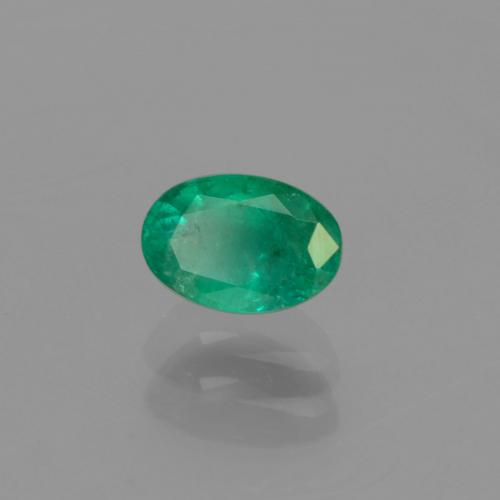 Smeraldo naturale verde da 0,46 ct, taglio ovale, SI-I1