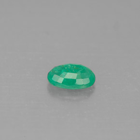 Smeraldo naturale verde da 0,44 ct, taglio ovale, SI-I1