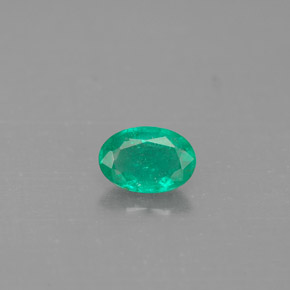 Smeraldo naturale verde da 0,36 ct, taglio ovale, SI-I1