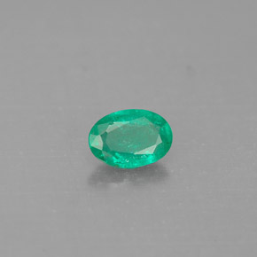 Smeraldo naturale verde da 0,36 ct, taglio ovale, SI-I1