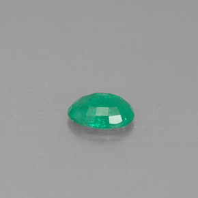 Smeraldo naturale verde da 0,36 ct, taglio ovale, SI-I1