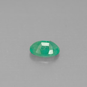Smeraldo naturale verde da 0,45 ct, taglio ovale, SI-I1