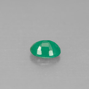 Smeraldo naturale verde da 0,46 ct, taglio ovale, SI-I1