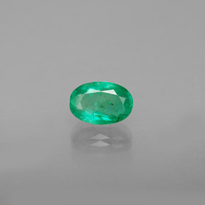 Smeraldo naturale verde da 0,47 ct, taglio ovale, SI