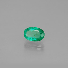 Smeraldo naturale verde da 0,47 ct, taglio ovale, SI