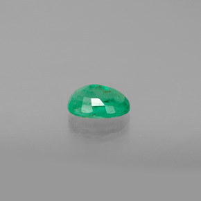 Smeraldo naturale verde da 0,47 ct, taglio ovale, SI