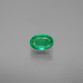 Smeraldo naturale verde da 0,40 ct, taglio ovale, SI