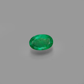 Smeraldo naturale verde da 0,40 ct, taglio ovale, SI