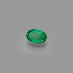 Smeraldo naturale verde da 0,40 ct, taglio ovale, SI