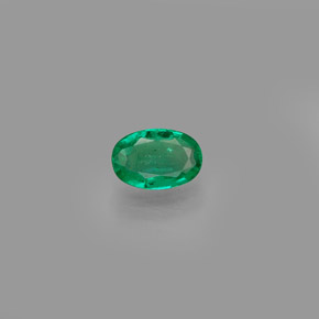 Smeraldo naturale verde da 0,38 ct, taglio ovale, SI