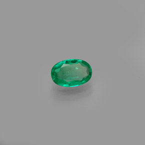 Smeraldo naturale verde da 0,38 ct, taglio ovale, SI