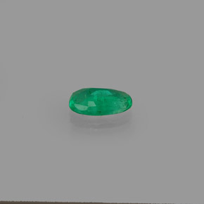 Smeraldo naturale verde da 0,38 ct, taglio ovale, SI