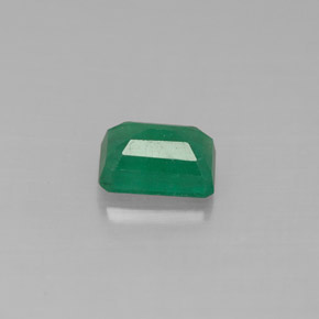 Smeraldo naturale verde da 0,63 ct, taglio smeraldo, SI-I1