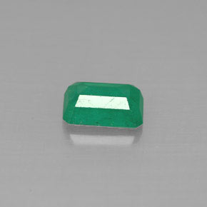 Smeraldo naturale verde da 0,57 ct, taglio smeraldo, SI-I1