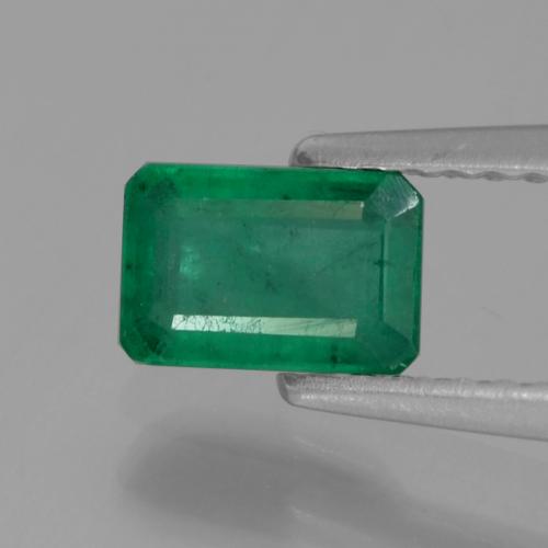 Smeraldo naturale verde da 0,57 ct, taglio smeraldo, SI-I1