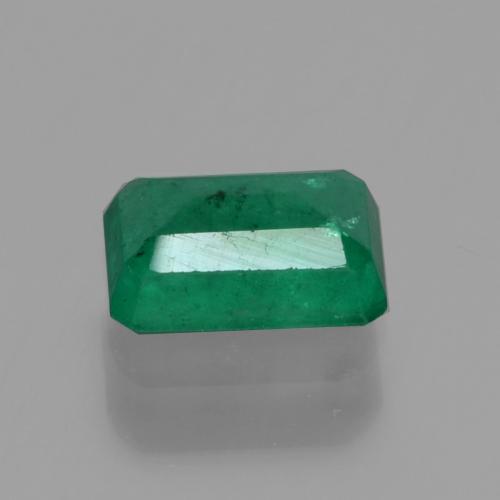 Smeraldo naturale verde da 0,57 ct, taglio smeraldo, SI-I1