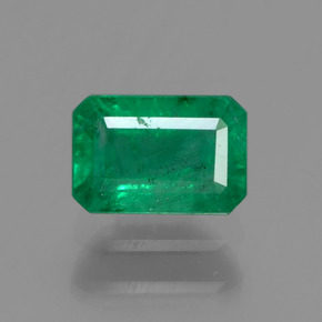 Smeraldo naturale verde da 0,60 ct, taglio smeraldo, SI-I1