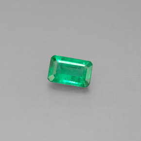Smeraldo naturale verde da 0,41 ct, taglio smeraldo, SI