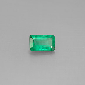 Smeraldo naturale verde da 0,41 ct, taglio smeraldo, SI