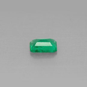 Smeraldo naturale verde da 0,44 ct, taglio smeraldo, SI-I1