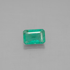 Smeraldo Verde naturale da 0.64 ct, Taglio smeraldo, SI-I1