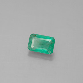 Smeraldo Verde naturale da 0.64 ct, Taglio smeraldo, SI-I1