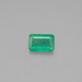 Smeraldo naturale verde da 0,47 ct, taglio smeraldo, SI-I1
