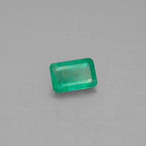 Smeraldo naturale verde da 0,47 ct, taglio smeraldo, SI-I1
