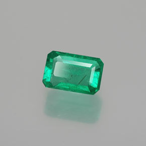 Smeraldo naturale verde da 0,47 ct, taglio smeraldo, SI-I1