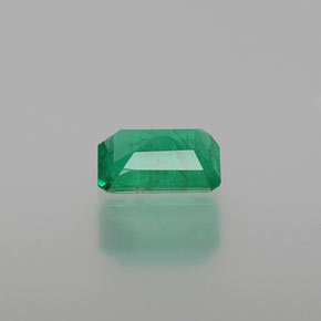 Smeraldo naturale verde da 0,47 ct, taglio smeraldo, SI-I1
