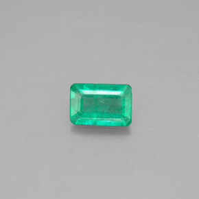 Smeraldo naturale verde da 0,47 ct, taglio smeraldo, SI-I1