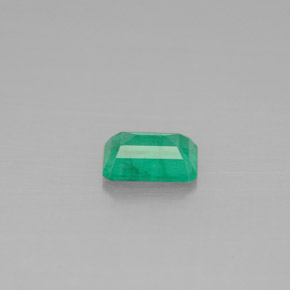 Smeraldo naturale verde da 0,47 ct, taglio smeraldo, SI-I1