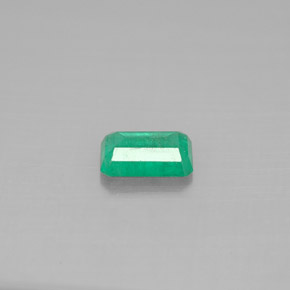 Smeraldo naturale verde da 0,47 ct, taglio smeraldo, SI