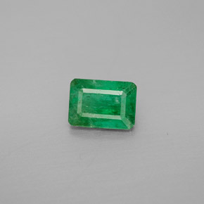 Smeraldo naturale verde da 1,04 ct, taglio smeraldo, SI-I1