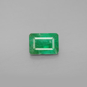 Smeraldo naturale verde da 1,04 ct, taglio smeraldo, SI-I1