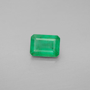 Smeraldo naturale verde da 0,99 ct, taglio smeraldo, VS-SI