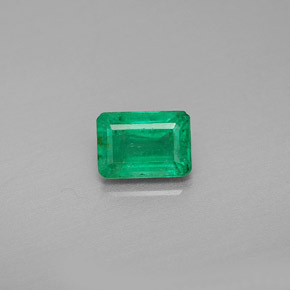 Smeraldo naturale verde da 1,04 ct, taglio smeraldo, VS-SI