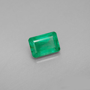 Smeraldo naturale verde da 1,04 ct, taglio smeraldo, VS-SI