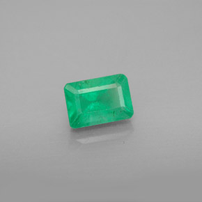 Smeraldo naturale verde da 1,22 ct, taglio smeraldo, VS-SI