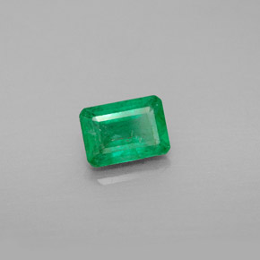 Smeraldo naturale verde da 0,92 ct, taglio smeraldo, VS-SI