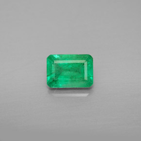 Smeraldo naturale verde da 0,99 ct, taglio smeraldo, VS-SI