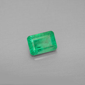 Smeraldo naturale verde da 0,99 ct, taglio smeraldo, VS-SI