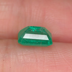 Smeraldo naturale verde da 1,11 ct, taglio smeraldo, SI-I1