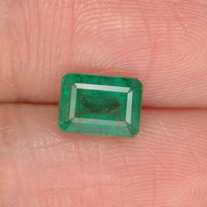 Smeraldo Verde naturale da 1.12 ct, Taglio smeraldo, SI-I1