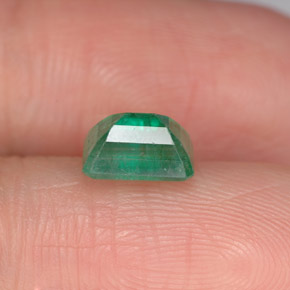 Smeraldo Verde naturale da 1.12 ct, Taglio smeraldo, SI-I1