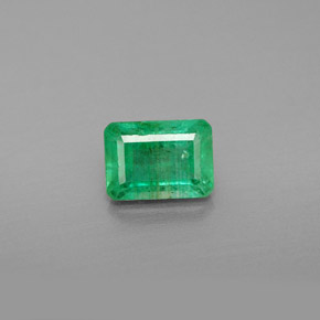 Smeraldo naturale verde da 1,13 ct, taglio smeraldo, VS-SI