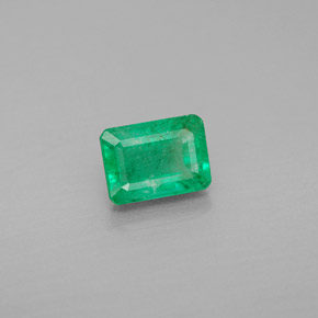 Smeraldo naturale verde da 1,18 ct, taglio smeraldo, VS-SI