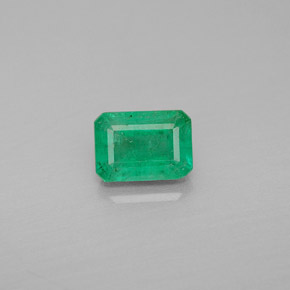 Smeraldo naturale verde da 1,08 ct, taglio smeraldo, VS-SI