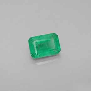Smeraldo naturale verde da 1,08 ct, taglio smeraldo, VS-SI
