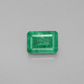 Smeraldo naturale verde da 1,03 ct, taglio smeraldo, SI